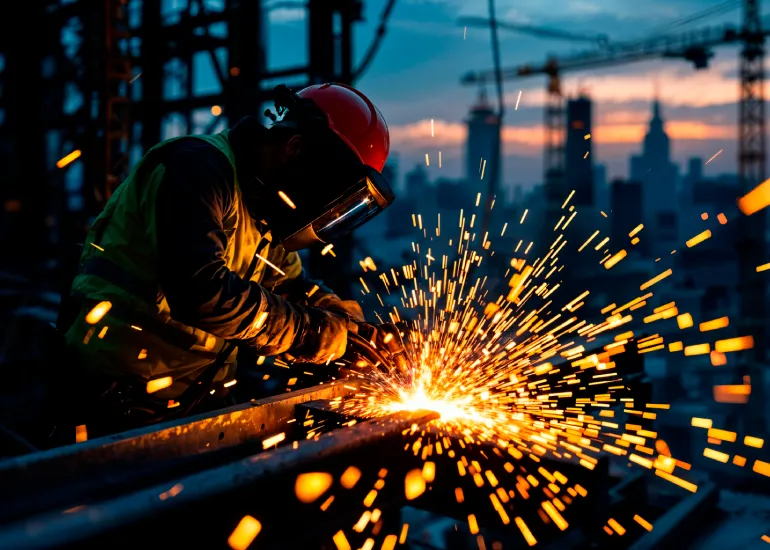 Welding work at Hi-Time Metal