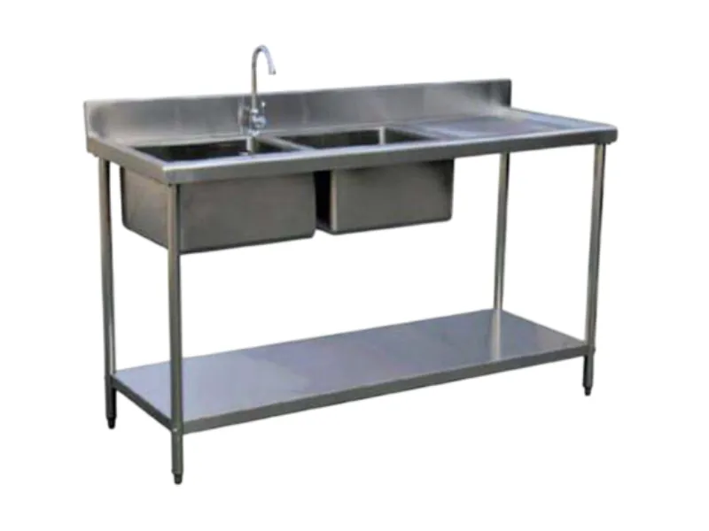 Stainless steel work tables and sink units — Hi Time Steels
